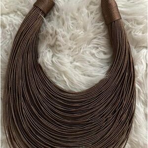 Beautiful Drape Necklace - Milaja Brown